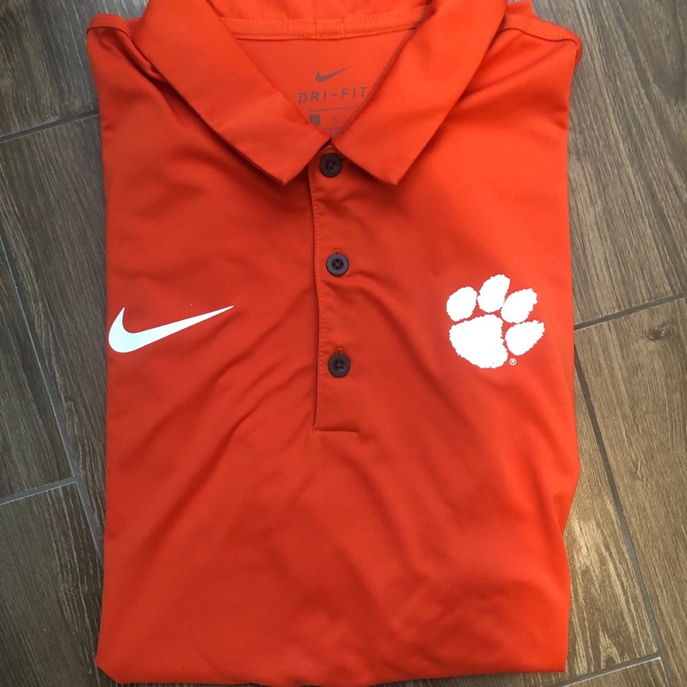 Nike Team Apparel Clemson Tiger Drifit Polo